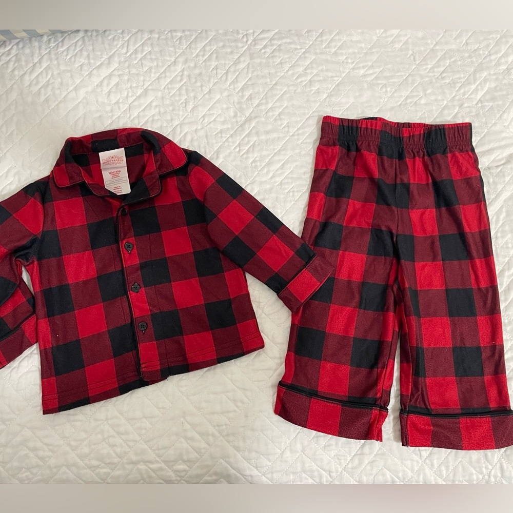 Winter Buffalo Check Plaid Pj Pajamas - 12 months Wintershop